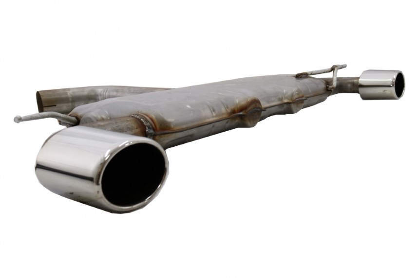 VW Scirrocco 2.0(200pk) 10/08- Volledig RVS einddemper Ø102x80mm