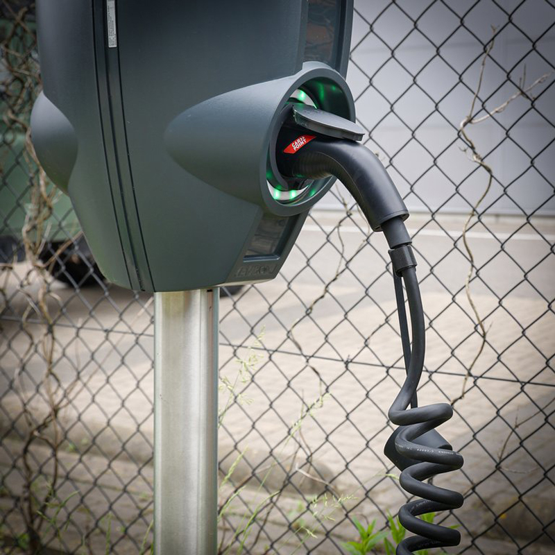 Carpoint Spiraal Laadkabel Elektrische Auto Type2>2 32A 3-Fase 6-meter