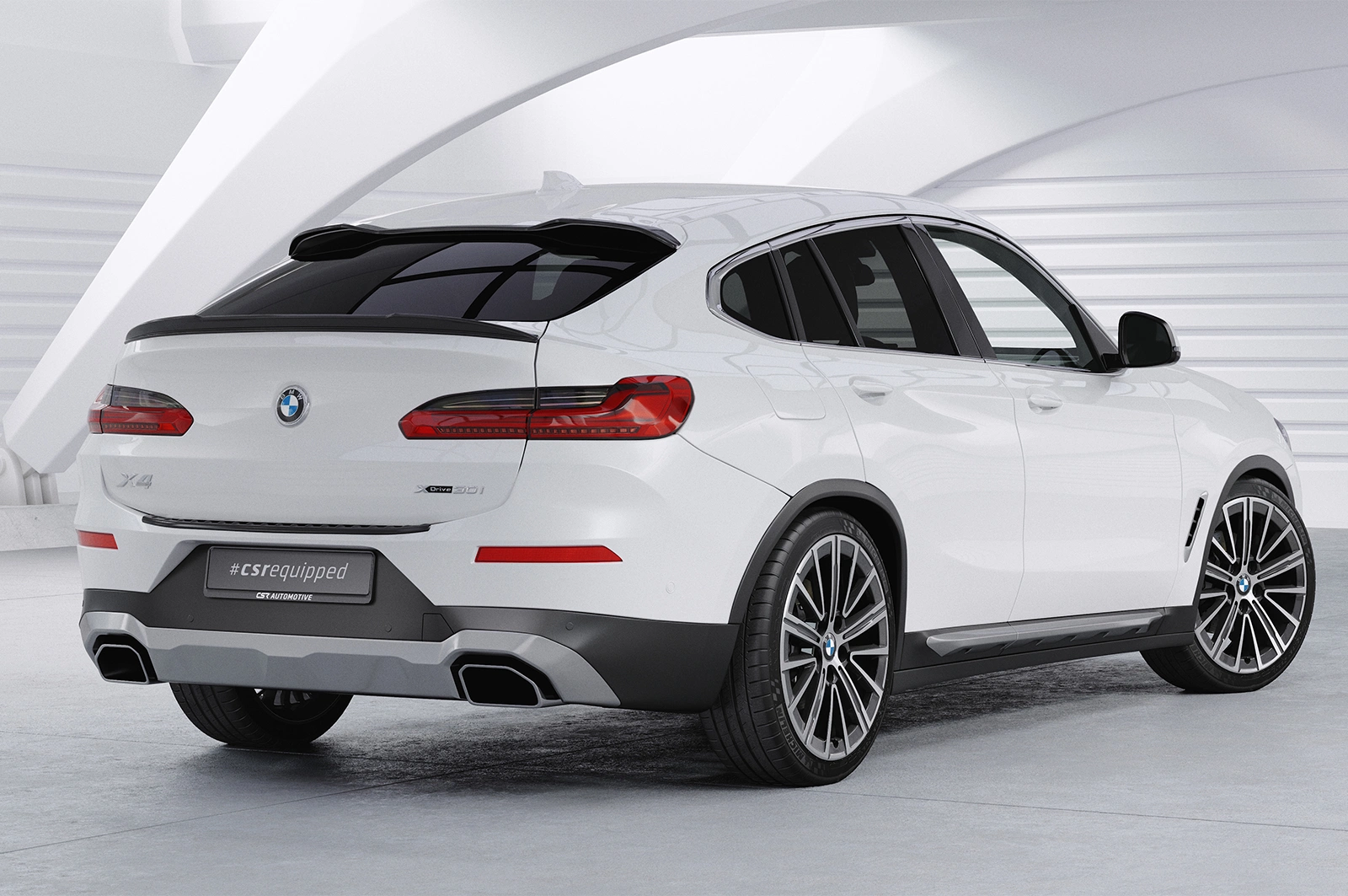 Achterspoiler BMW X4 (G02) glans zwart CSR