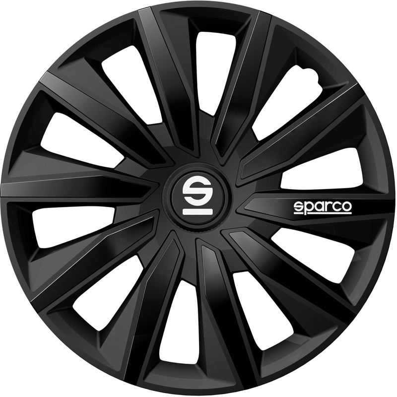 Sparco Wieldoppen Milano - 15-inch - Zwart - Set van 4 stuks