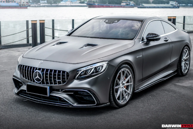 Mercedes Benz C217 S63/S65 AMG Coupe BKSS Style Carbon Fiber Voorspoiler 2018-2021