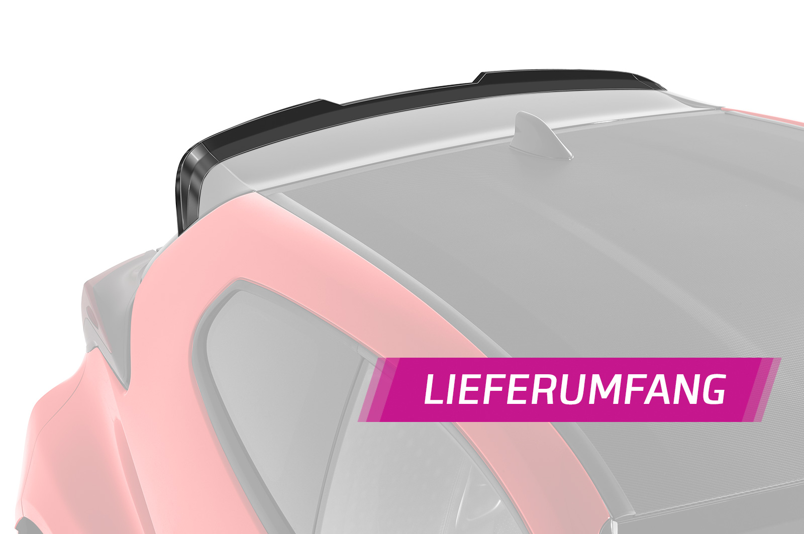 Spoiler Toyota GR Yaris (Typ XP21) CSR glans Zwart