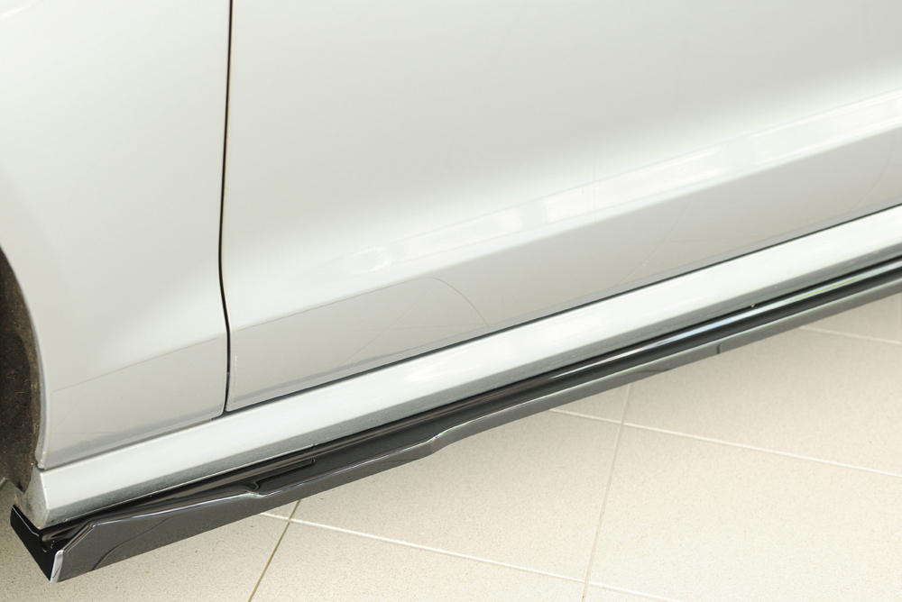 Zijskirts Audi A6 (4G/C7): 11.10-08 glans zwart