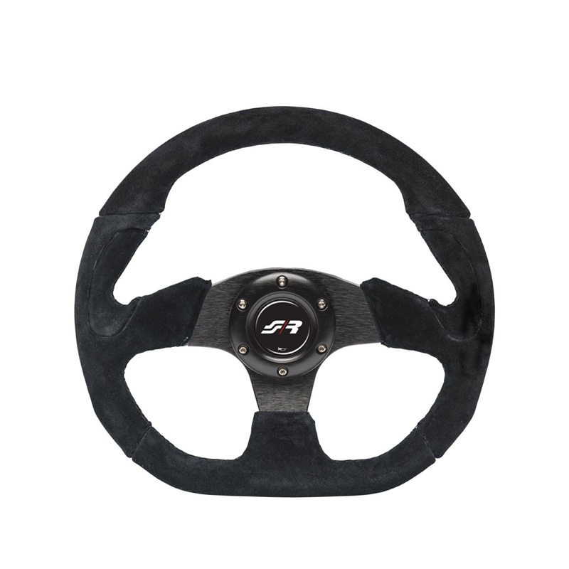 Simoni Racing Universeel Sportstuur X2 Shammy Leder - Zwart Suède - Diameter 330mm