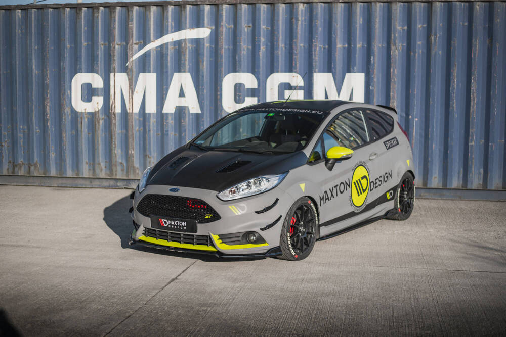 Voorspoiler Ford Fiesta ST Mk7 FL V.5 Glanzend Zwart