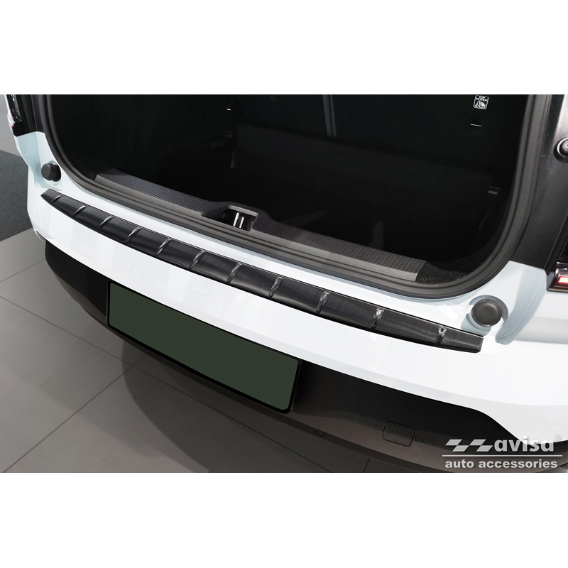 Zwart RVS Achterbumperprotector  Volvo EX30 2023- 'Ribs'