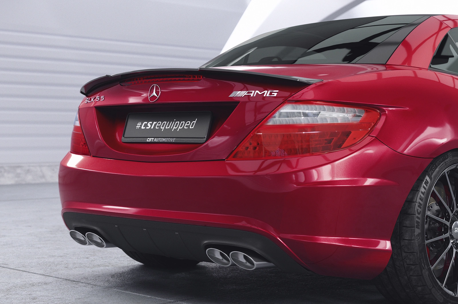 Achterspoiler Mercedes-Benz SLK SLC R172 glans zwart 03/2011– van CSR Automotive
