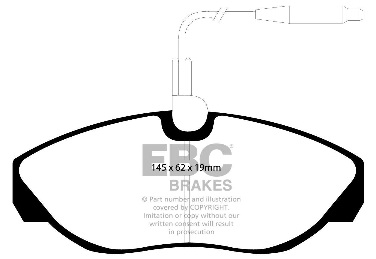 EBC Brakes PEUGEOT BEDRIJFSWAGEN Boxer 2.0 94-99 Remblokken voor