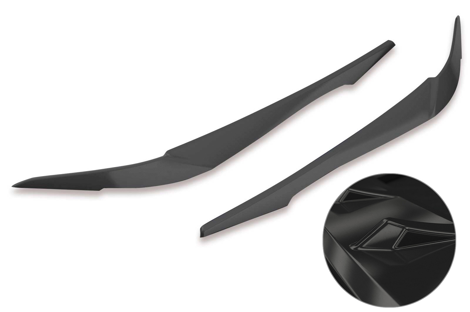 Koplampspoiler BMW X1 F48 CSR Glans Zwart