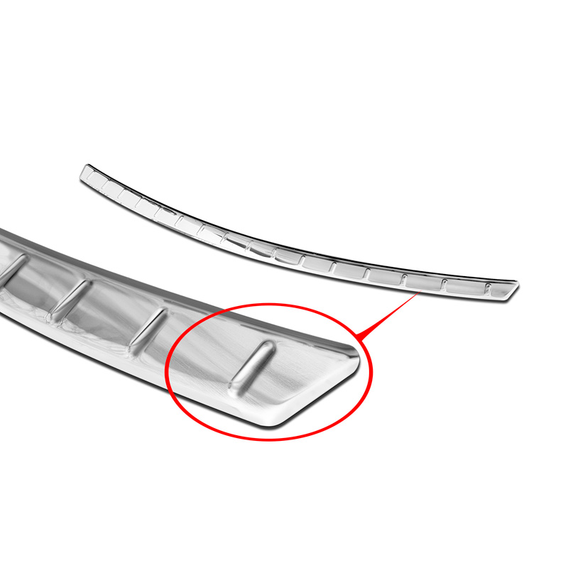 RVS Achterbumperprotector  Mercedes C-Klasse C205 Coupe AMG 2015-2021 'Ribs'