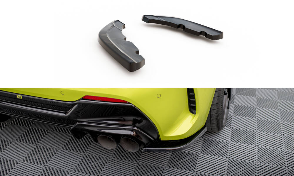 Achter Diffusors zijkanten BMW 1 Serie F40 M-Pack/ M135i Glans Zwart V.10