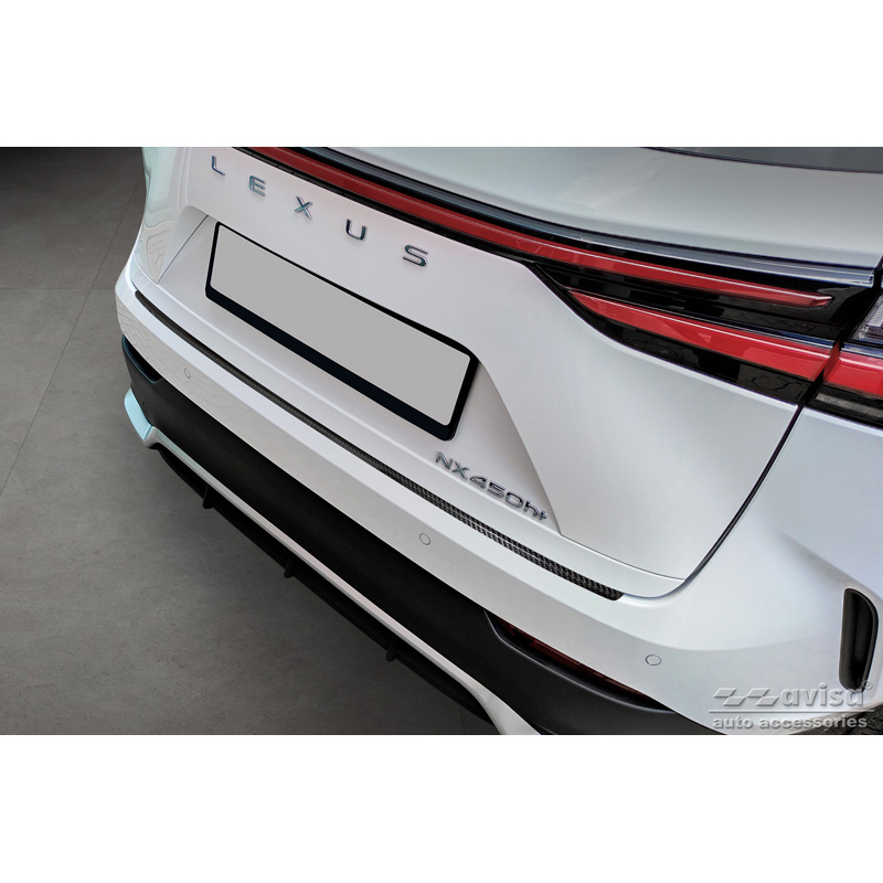 Echt 3D Carbon Achterbumperprotector  Lexus NX 2021- 'Ribs'