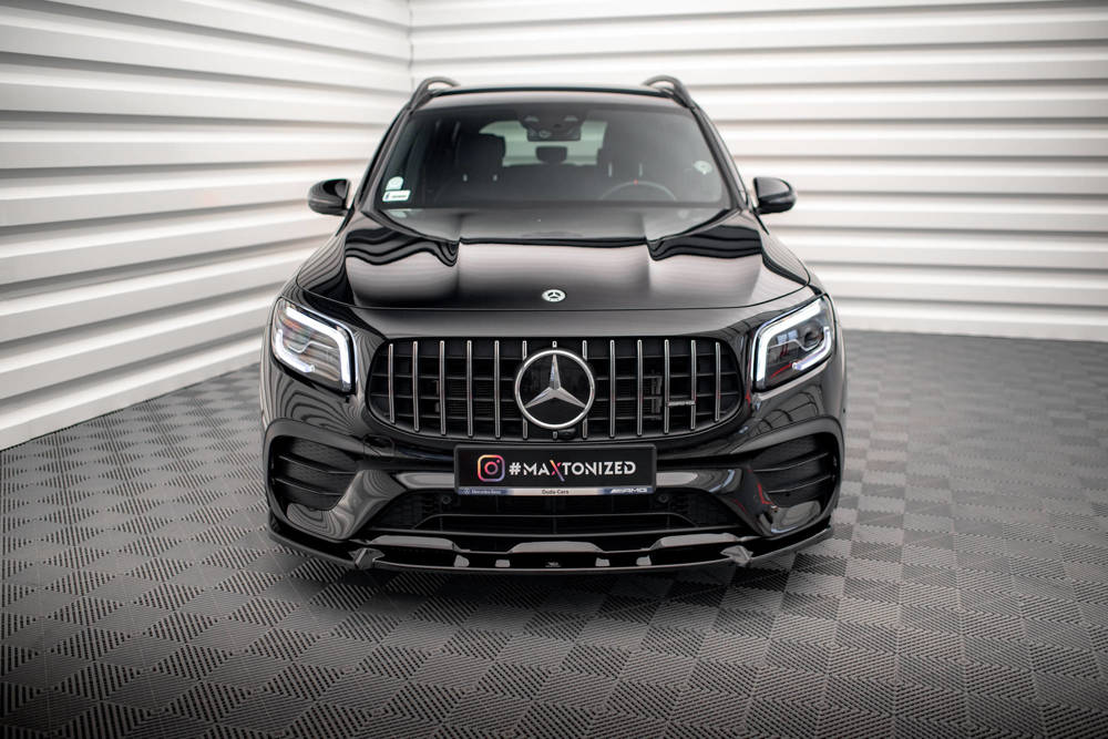 Voorspoiler V.1 Mercedes GLB AMG Pakket & GLB 35 AMG Maxton Glans Zwart