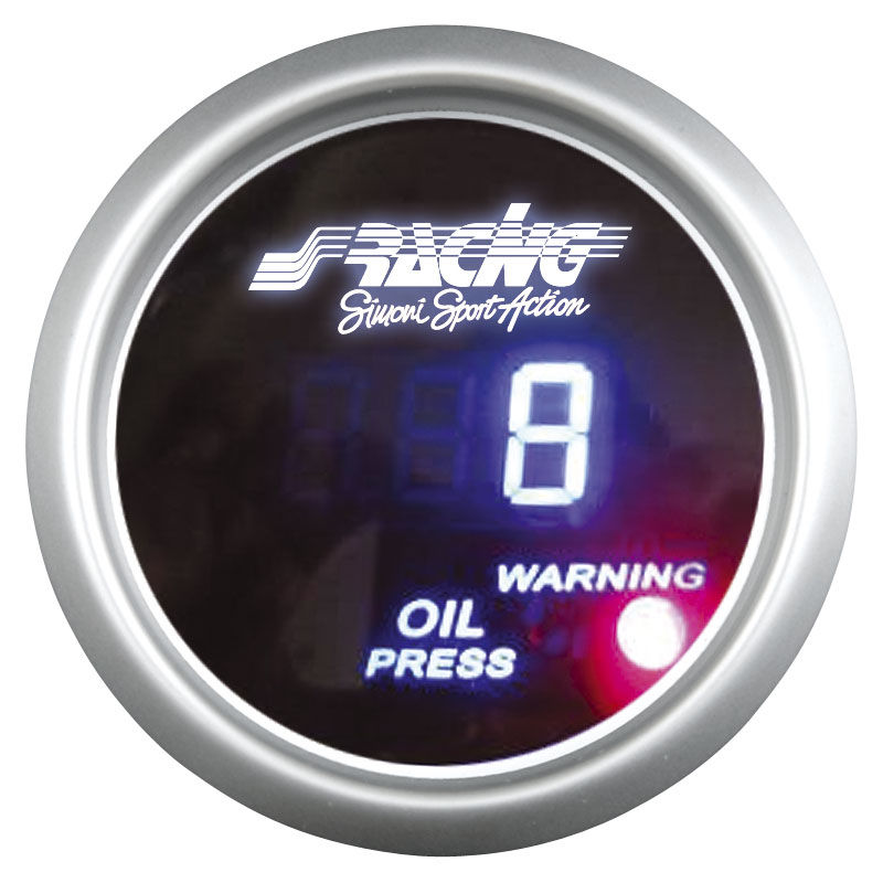 Simoni Racing digitale oliedruk meter