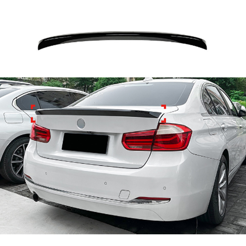 Achterspoiler  BMW 3-Serie F30 Sedan 2012-2019 (ABS Glanzend zwart)