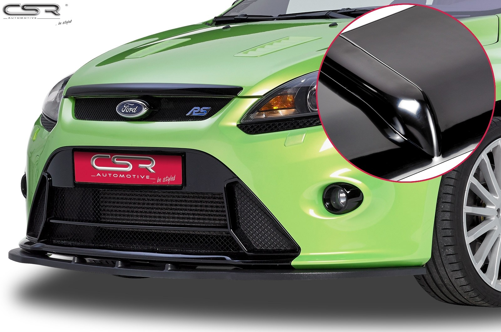 Cupspoilerlip Glossy Ford Focus II RS CSL123-G