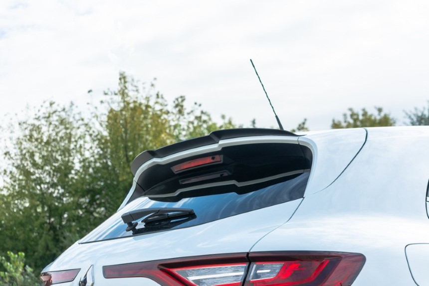 Spoiler uitbreiding Renault Megane 4 RS Maxton Design glans zwart