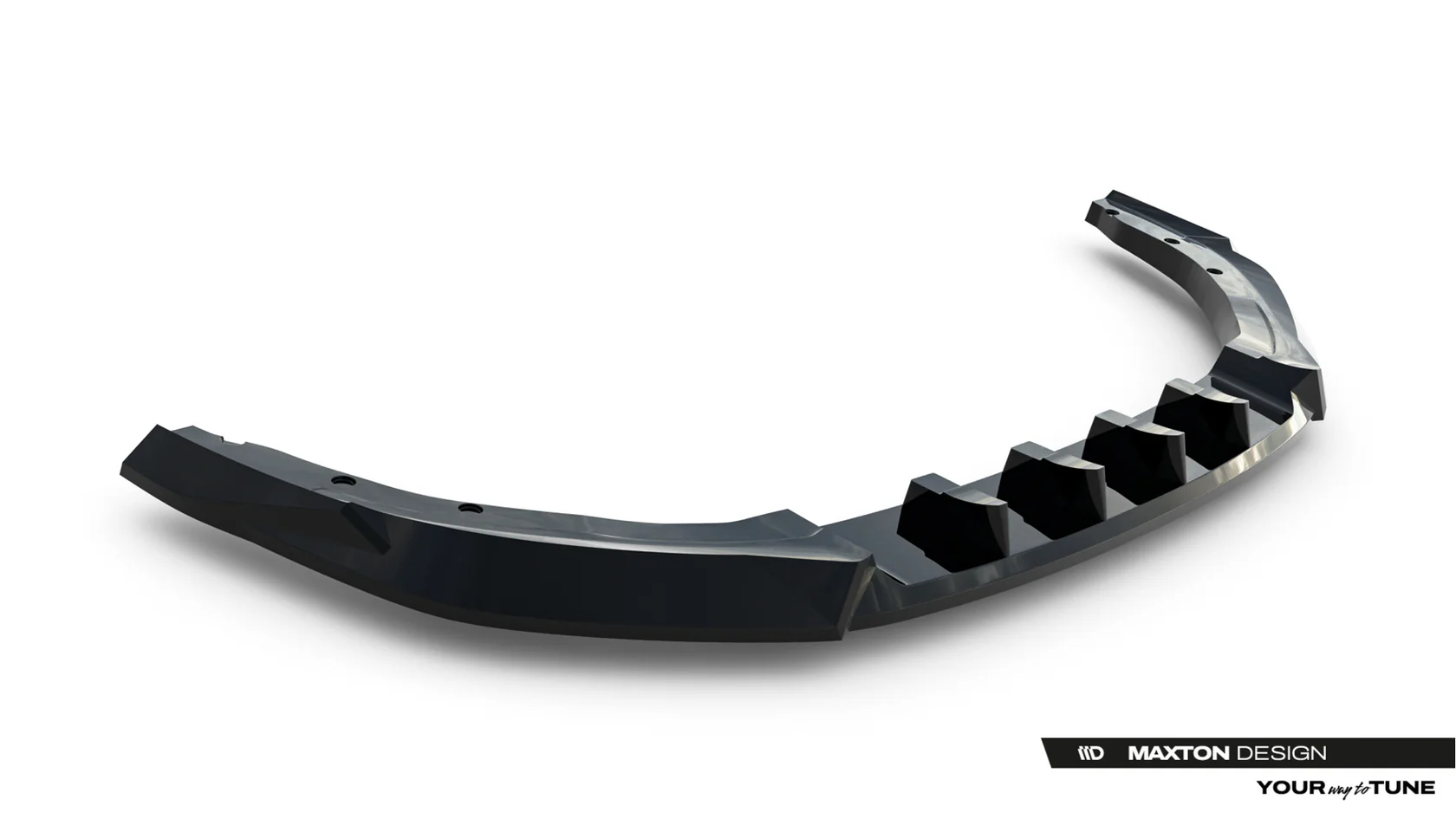 Voorspoiler MG 3 Mk1 Maxton V.2 Glans Zwart