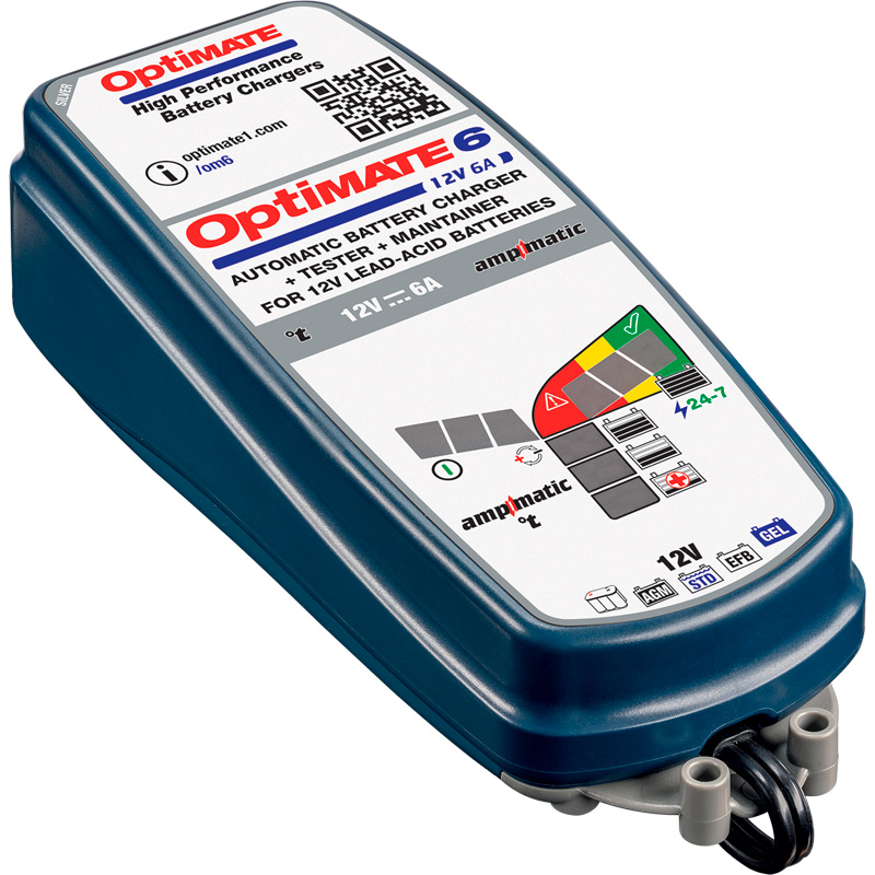 OptiMate 6 Ampmatic 12V/6.0A 9-staps Acculader / tester / onderhouder