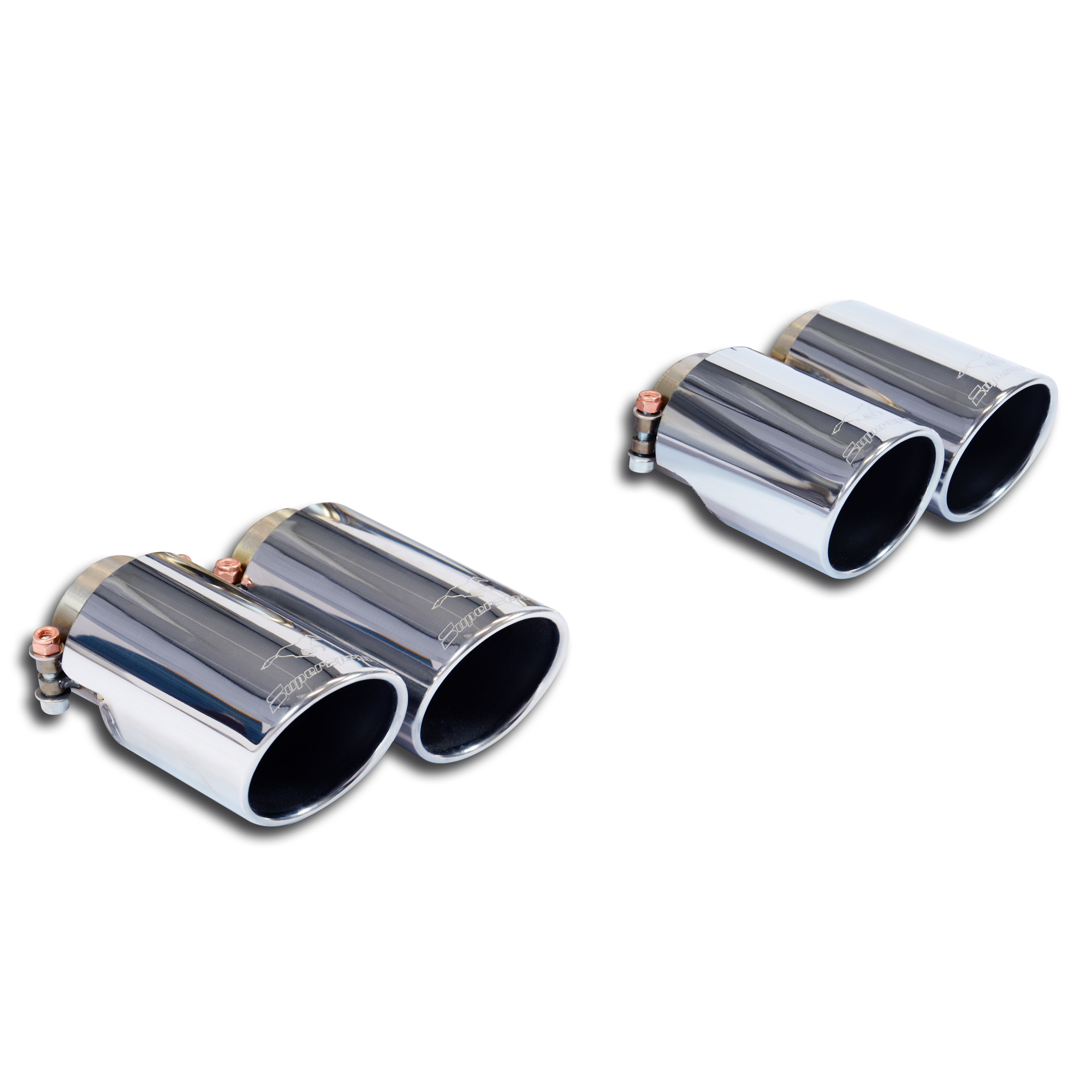 AUDI A5 F5 Sportback 2.0 TFSI (190 - 252 Hp) 2017 Endpipe kit 4 exit OO90 Right + OO90 Left