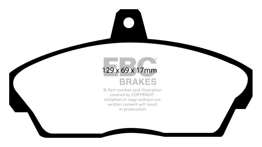 EBC Brakes ROVER 200 1.6 95-2000 Remblokken voorzijde greenstuff