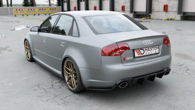 Diffuser Audi RS4 B7 Maxton Glans Zwart