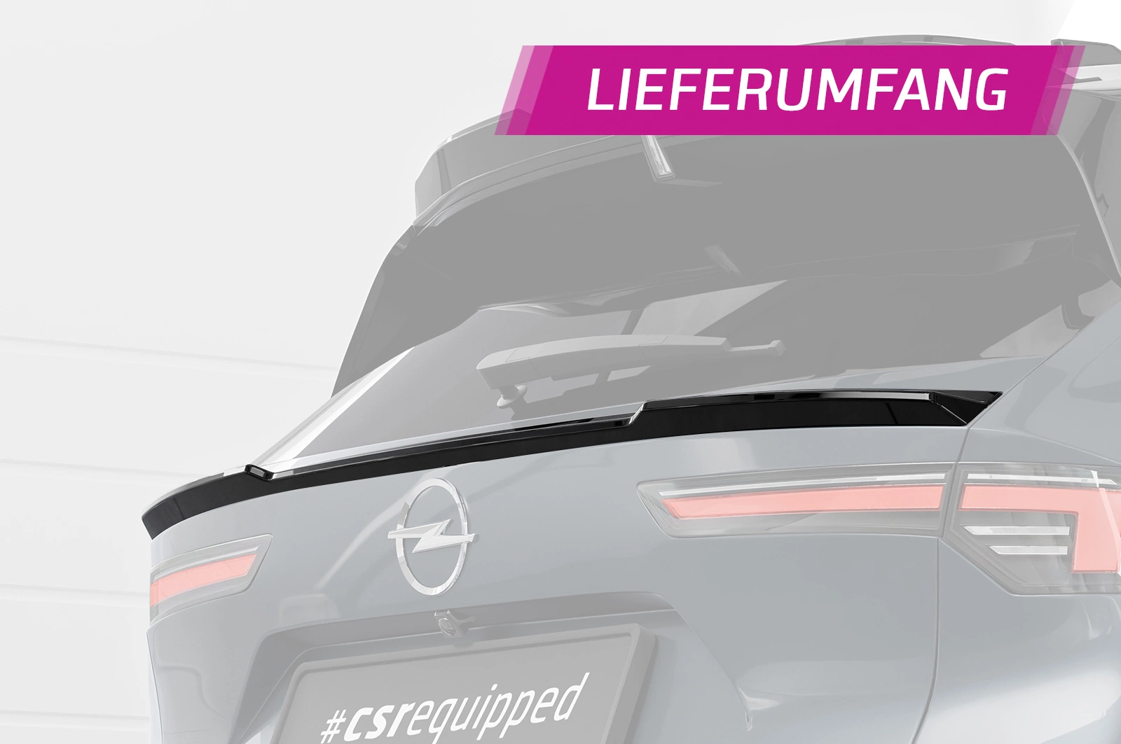 Achterspoiler Opel Astra L Sports Tourer glans zwart
