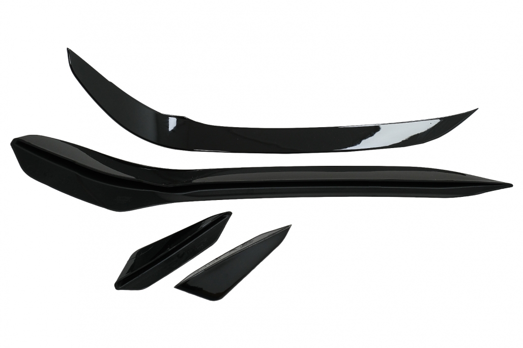 Canards VW Golf 7 GTI 17-20 Glans Zwart