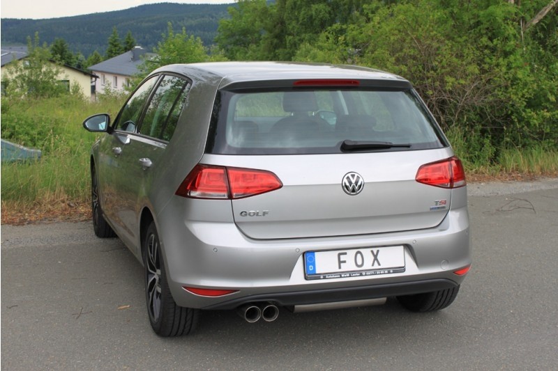 VW Golf VII - 1,2l Einddemper eenzijdig - 2x80 Typ 25 FOX