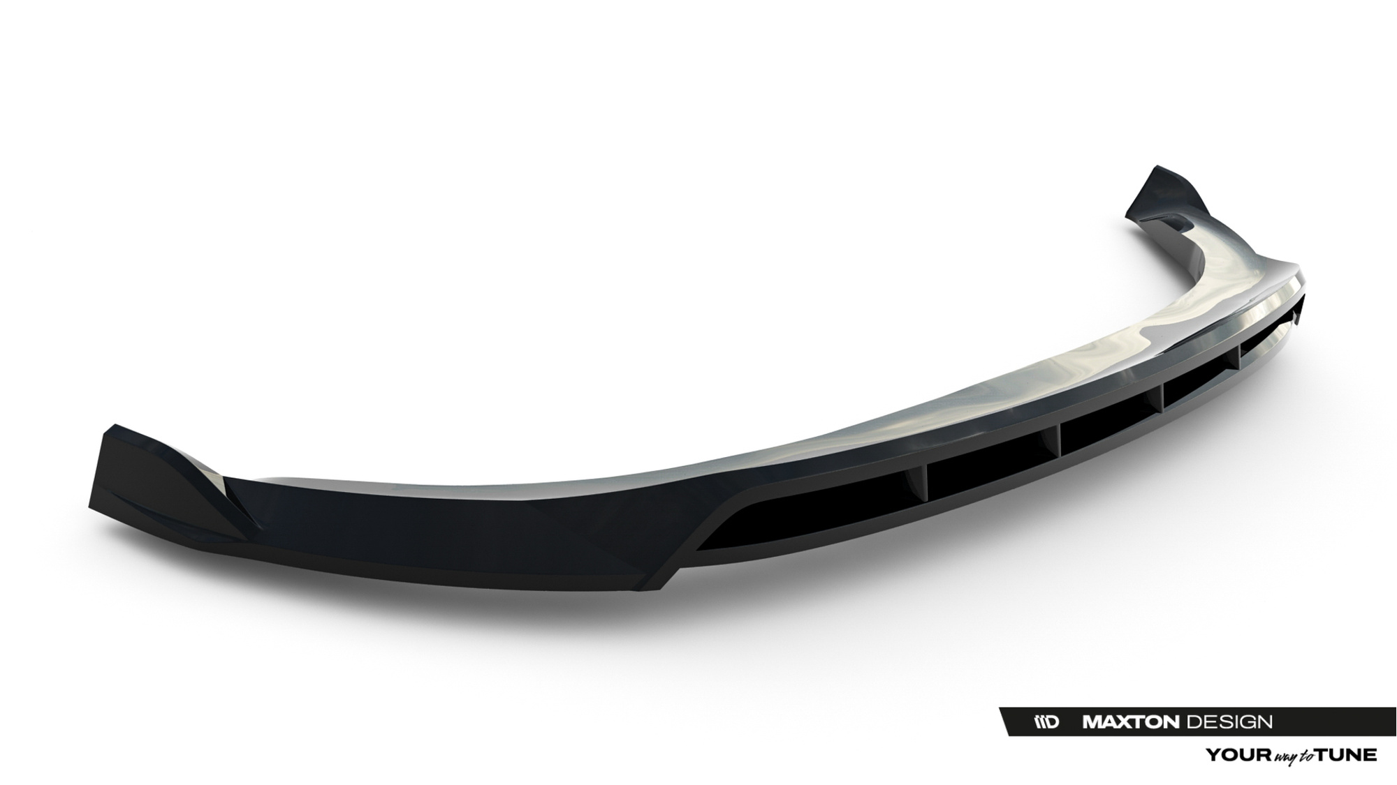 Voorspoiler Tesla Model Y Premium Mk1 Facelift Maxton Glans Zwart