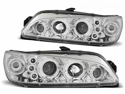 Faros Peugeot 306 97-00 Angel Eyes cromo