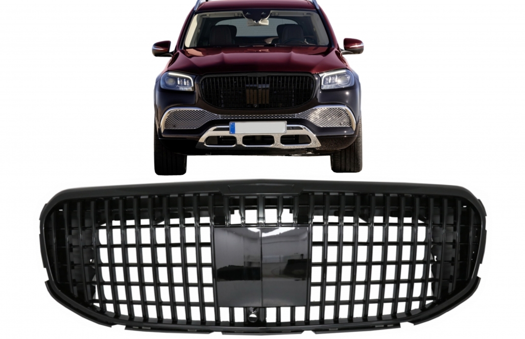 Mercedes GLS X167 Maybach GLS Grill Glans zwart