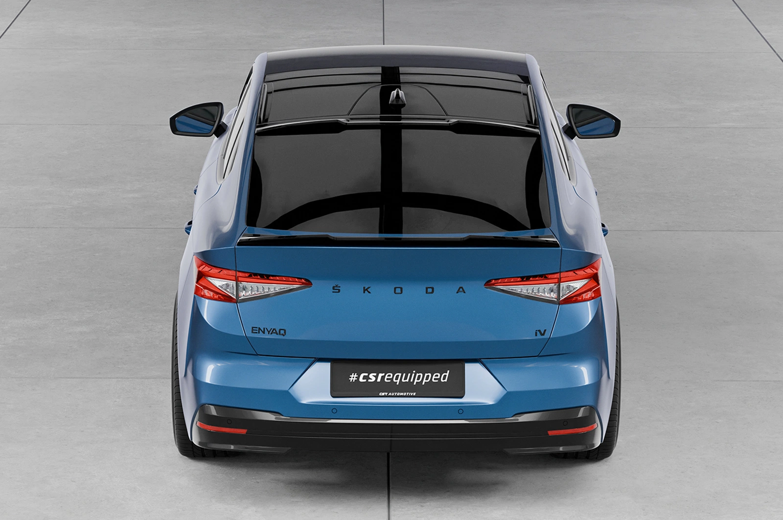 Achterspoiler Skoda Enyaq Coupe glans zwart