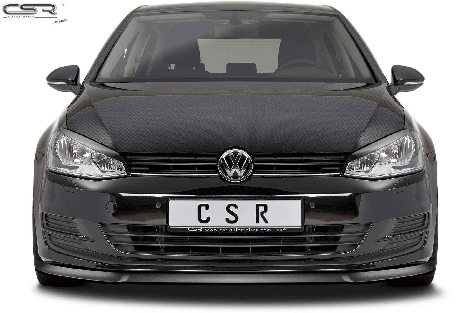 Voorspoiler VW Golf VII Mat Zwart
