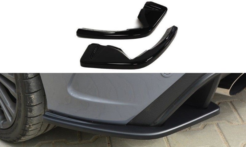 Achterzij Spoilers Ford Focus RS Mk3 Glanzend Zwart
