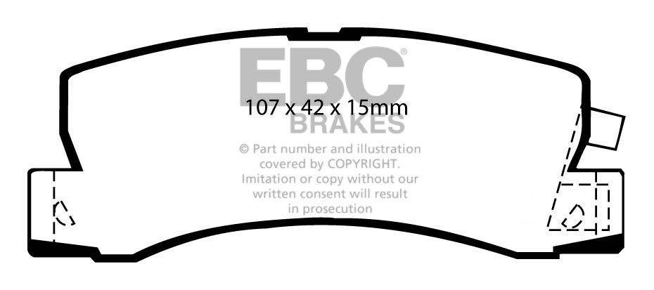 EBC Brakes TOYOTA Camry 2.2 (SVX20R) 99-2001 Remblokken achterzi