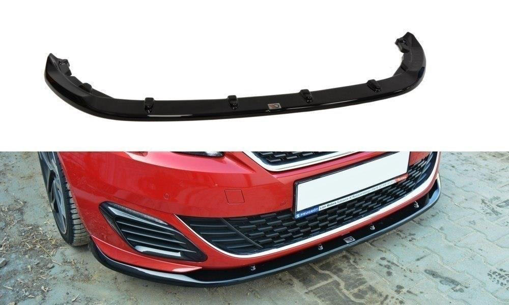 Voorspoiler Peugeot 308 GTI II Facelift  15-18 Glans Zwart v.2