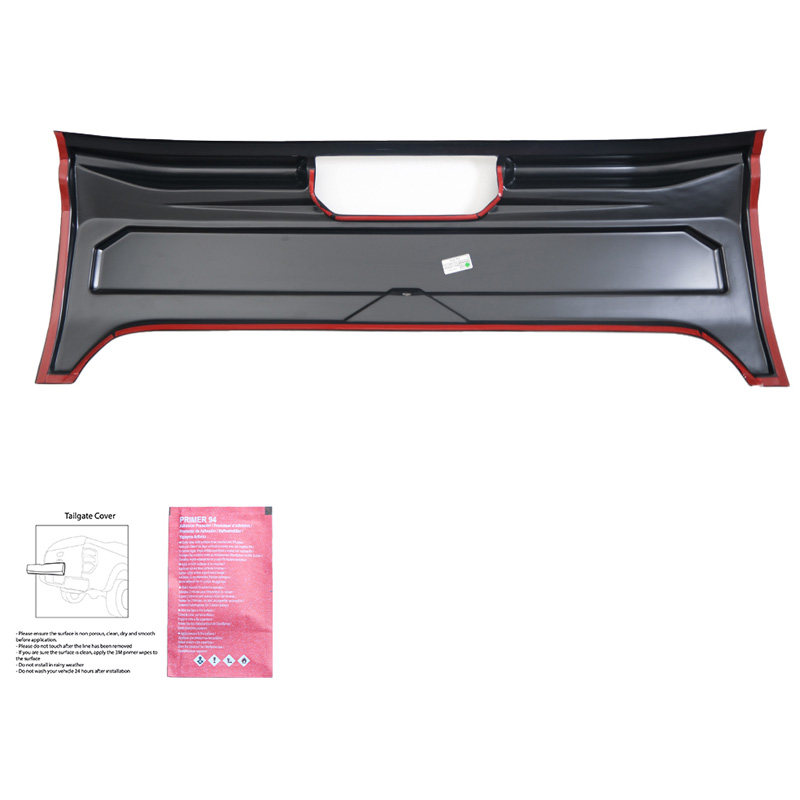 Achterklepcover  Ford Ranger T9 2022- - Glanzend zwart