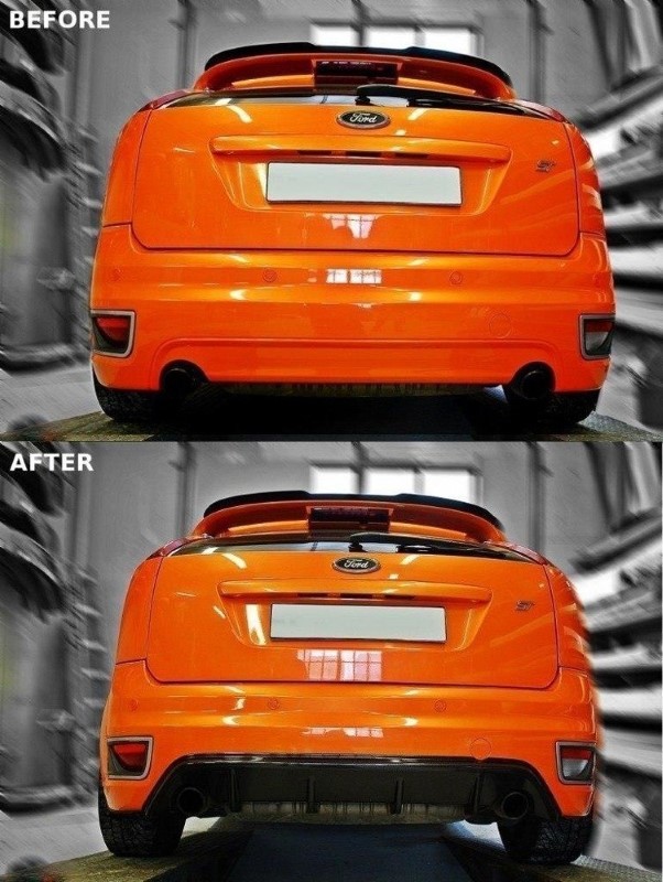 Achter Aanzet Ford Focus ST Mk2 Glanzend Zwart