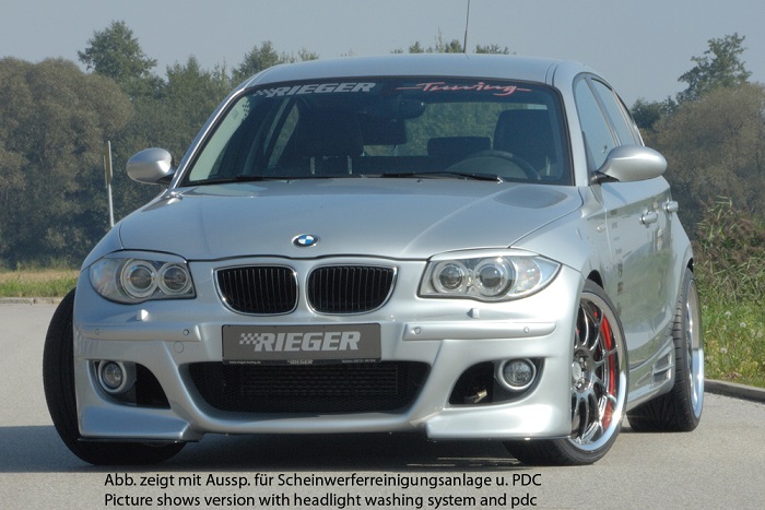 Spoilerzwaard voor Voorbumper BMW E87 Rieger