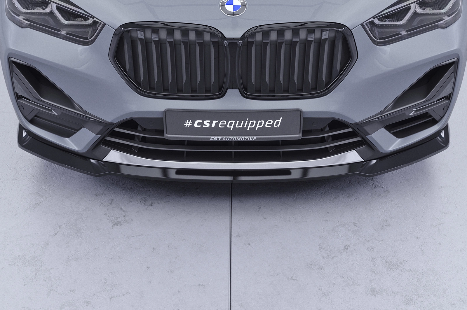 Voorspoiler BMW X1 (F48) glans zwart 2019–