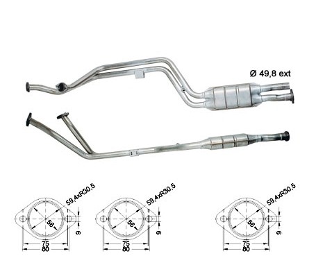 Mercedes E320 3199 cc 162 Kw / 220 cv W210 Magnaflow CAT Bouwjaa