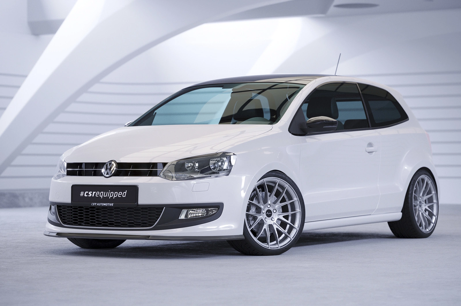 Voorspoiler VW Polo V (6R) Glans Zwart – 2009–2014
