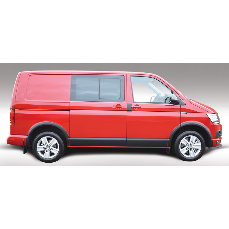 RGM Set Zijpanelen  Volkswagen Transporter T5 2003-2015 & T6 2015- Korte wielbasis & Schuifdeur rechts - Zwart