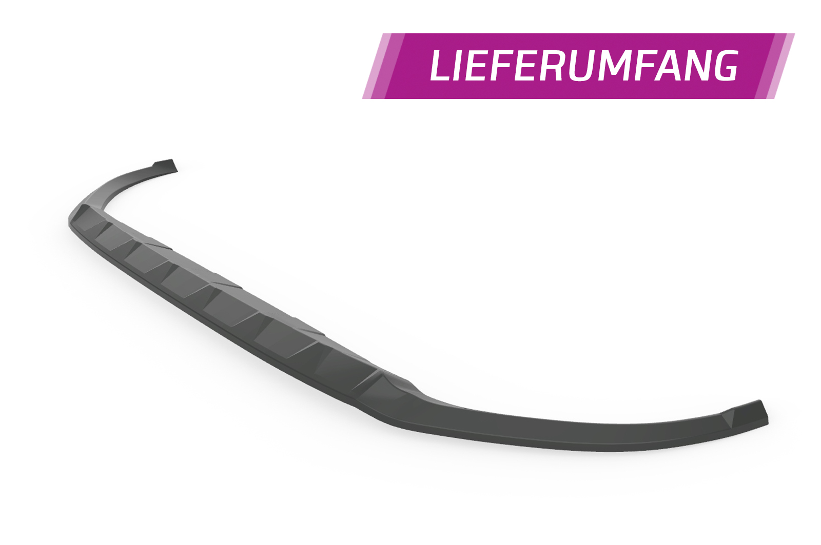 Voorspoiler Porsche Cayenne P0536/9YA CSR Glans Zwart
