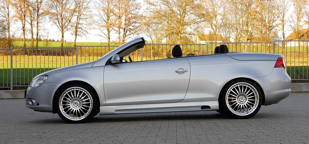 Zijskirts met schacht en uitsnede VW Eos Rieger