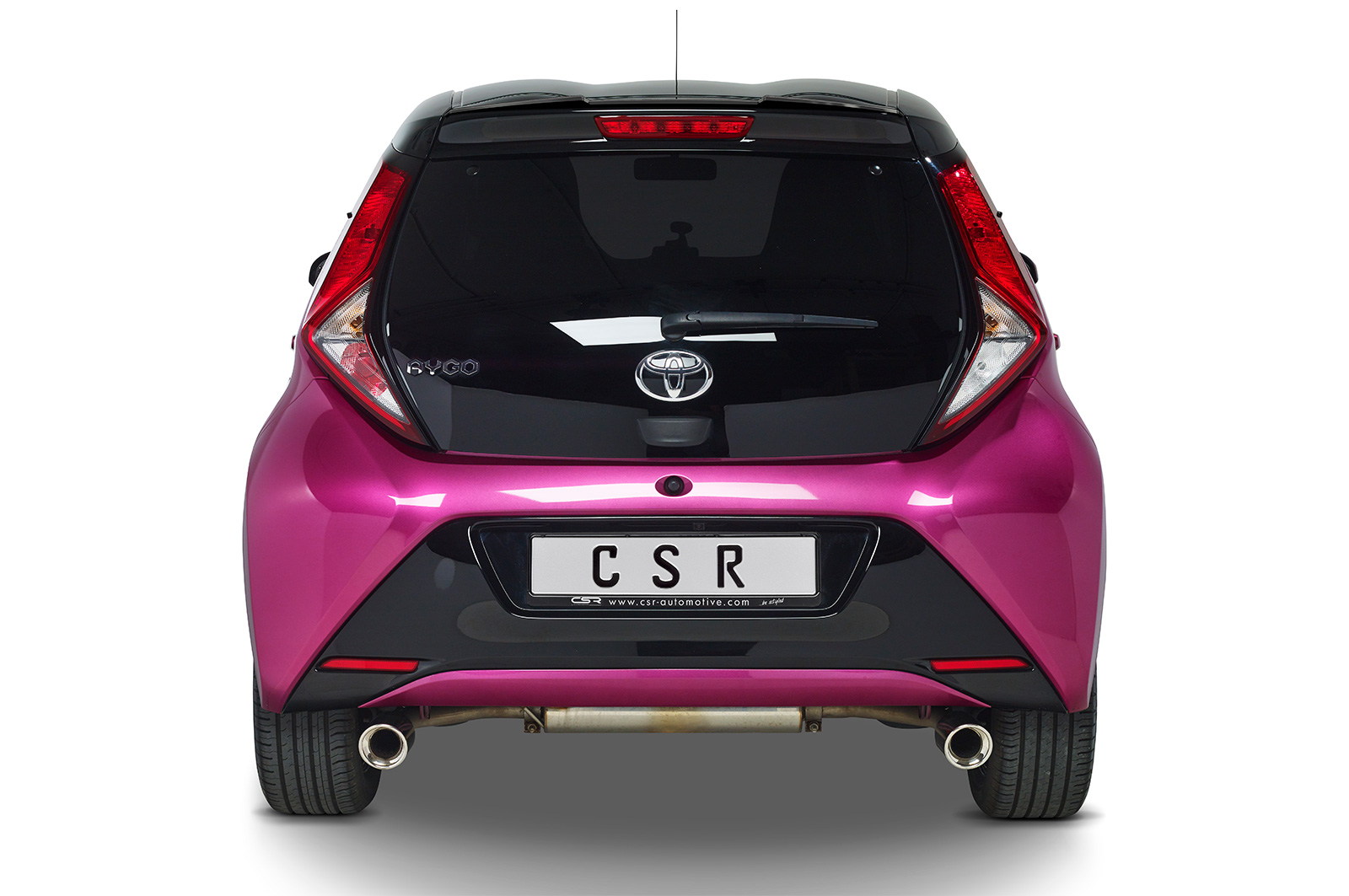 Spoiler Toyota Aygo 2 CSR glans Zwart