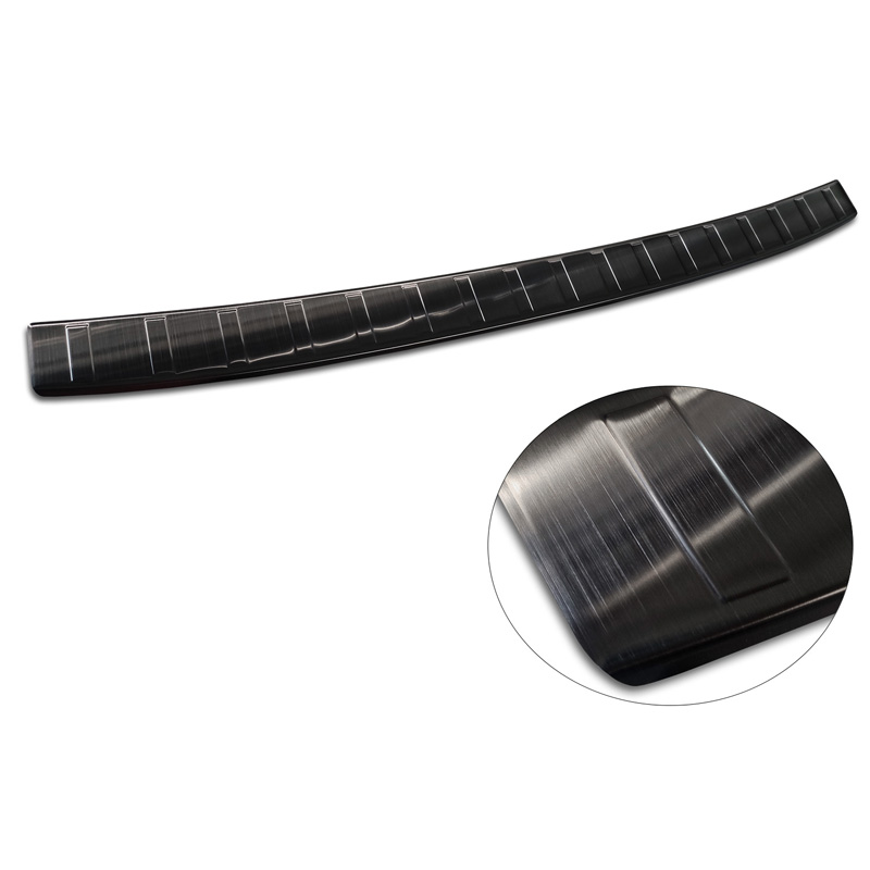 Zwart RVS Achterbumperprotector  Kia Sportage V 2021- 'Ribs'