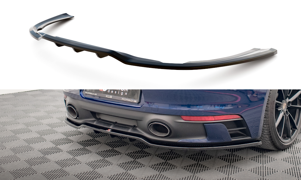 Diffuser V.1 Porsche 911 Carrera 992 Aero Pack Maxton Glans Zwart