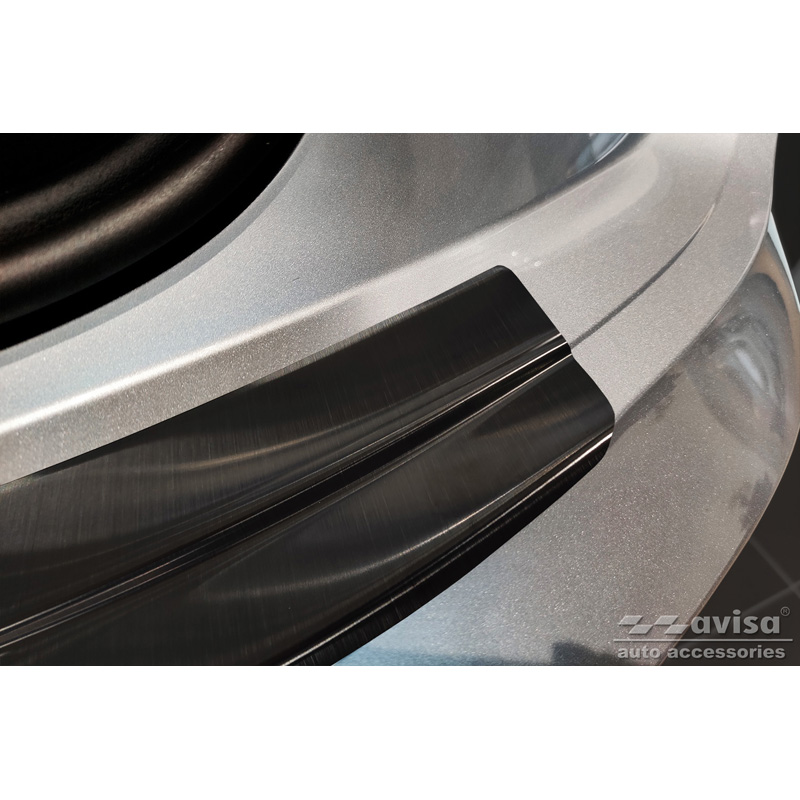 Zwart RVS Achterbumperprotector  Audi Q5 Sportback 2020- incl. S-Line